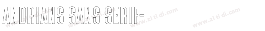 Andrians Sans Serif字体转换